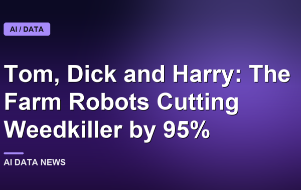 Tom, Dick and Harry: The Farm Robots Cutting Weedkiller by 95%
