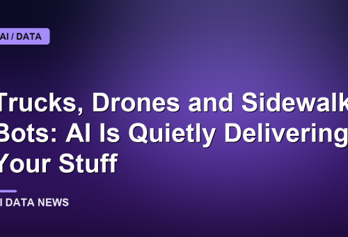 Trucks, Drones and Sidewalk Bots: AI Is Quietly Delivering Your Stuff
